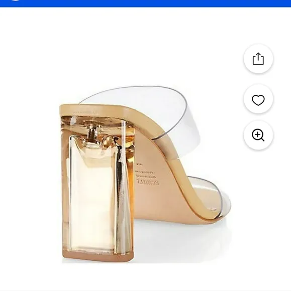 SCHULTZ Ariella Clear Acrylic  Strap Block Heel Sandals Size 10.5