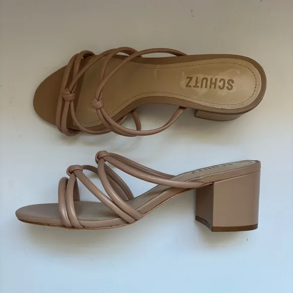 Schutz Princey Heeled Sandal Sz 6.5B