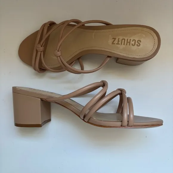 Schutz Princey Heeled Sandal Sz 6.5B