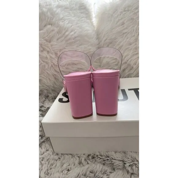 Schutz x REVOLVE Ariella Platform Sandals in Pink Rose, Size 8.5M