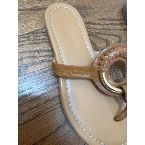 See by Chloé Brown Hana Flip Flop Sandals size 36