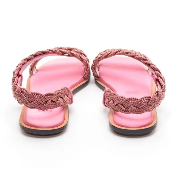 Serena Uziyel Ronda Braided Slingback Sandal 38 / 8 New