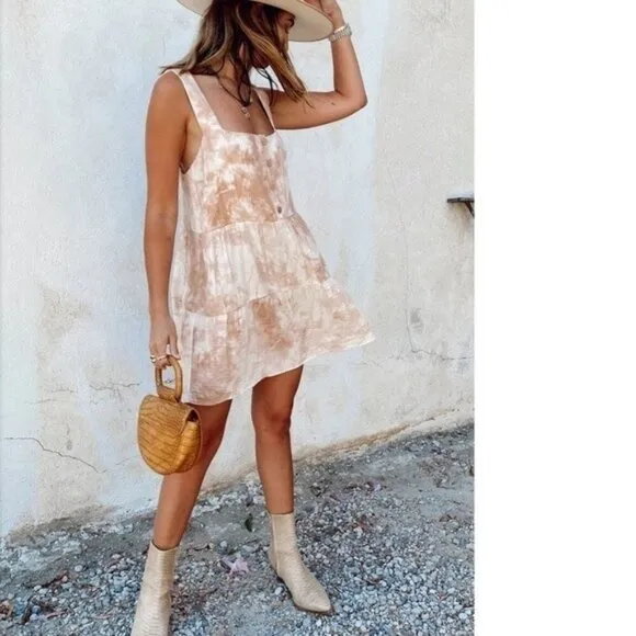 Show Me Your Mumu Marisa Dress Tie Dye SIZE L LARGE