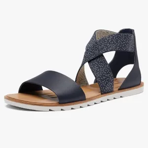 Sorel Ella III Sandal in Nocturnal, Sea Salt