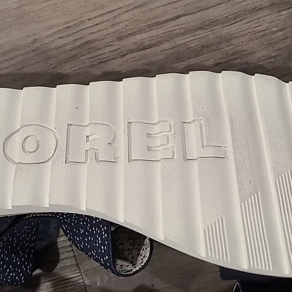 Sorel Ella III Sandal in Nocturnal, Sea Salt