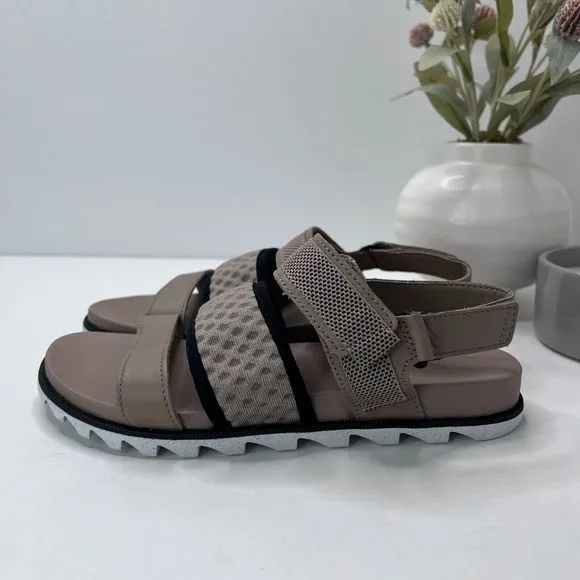 Sorel Roaming Decon Leather Slingback Sandals Tan NL4706-264 Women 7.5 Tried On