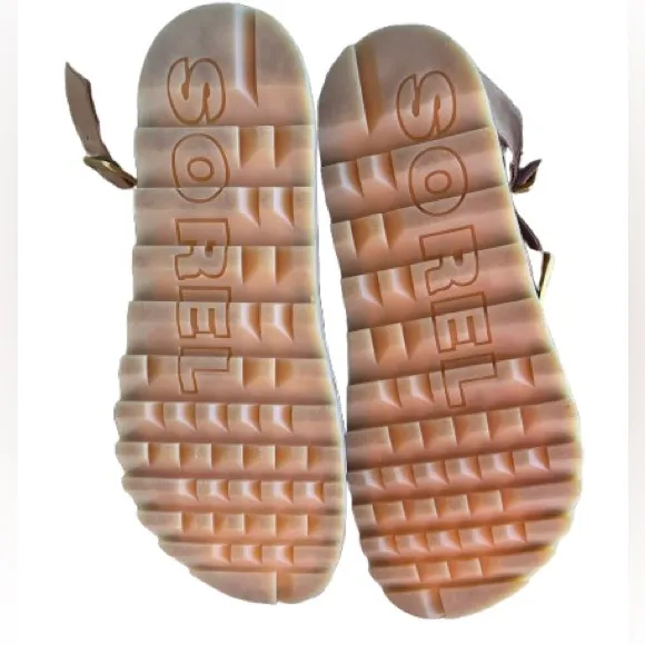Sorel Roaming T-Strap Sandals 7.5 Camel Tan