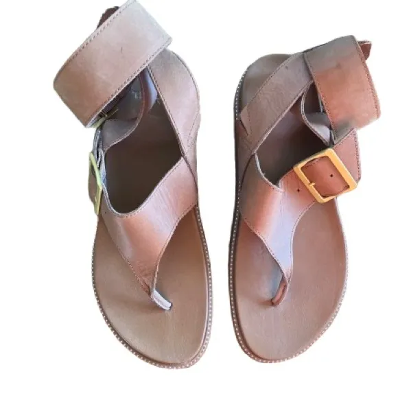 Sorel Roaming T-Strap Sandals 7.5 Camel Tan
