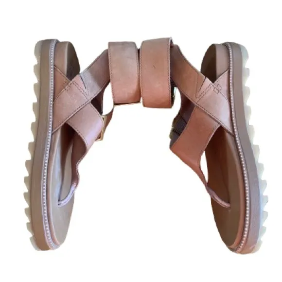 Sorel Roaming T-Strap Sandals 7.5 Camel Tan