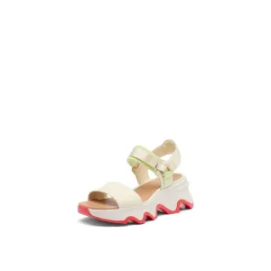 SOREL WOMEN'S KINETIC IMPACT Y STRAP HIGH SANDALS - HONEY WHITE, LUMINOUS L