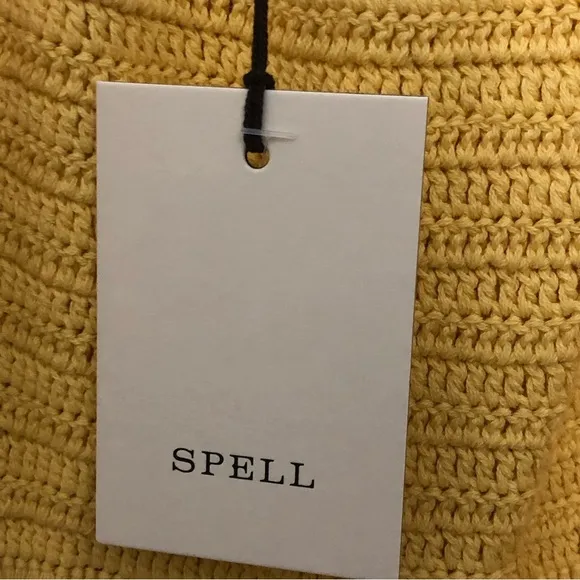 Spell Let the Sunshine In Crochet Mini Dress