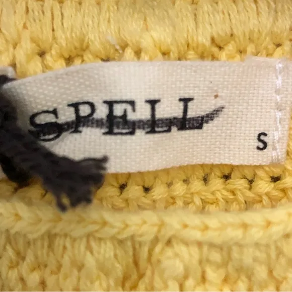 Spell Let the Sunshine In Crochet Mini Dress