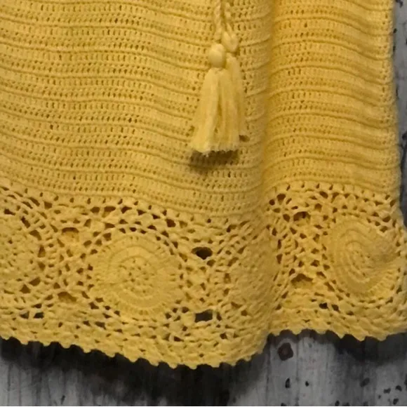 Spell Let the Sunshine In Crochet Mini Dress