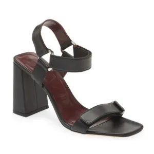 🆕Staud Betty Slingback Block Heel Sandal Leather Black 41