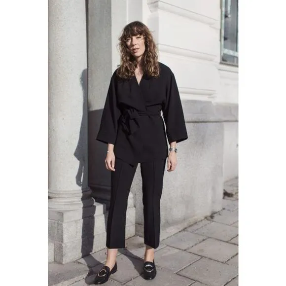 Stella McCartney Kimono Wrap Jacket | Vegan Minimalist | Sculptural Streetwear