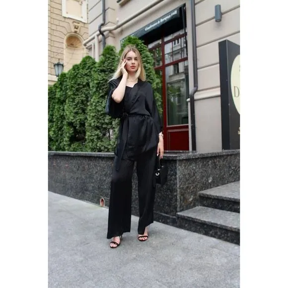 Stella McCartney Kimono Wrap Jacket | Vegan Minimalist | Sculptural Streetwear