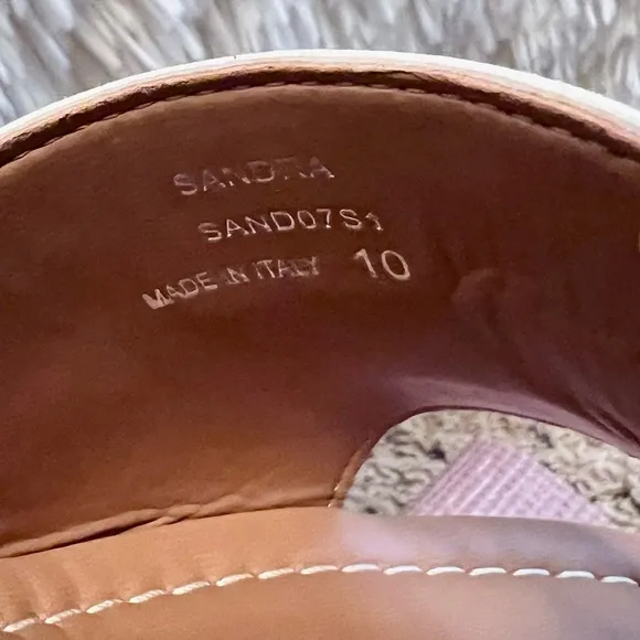 Steve Madden Sandra Natural Snake Chunky Platform Leather Sandals Women’s 8, NIB