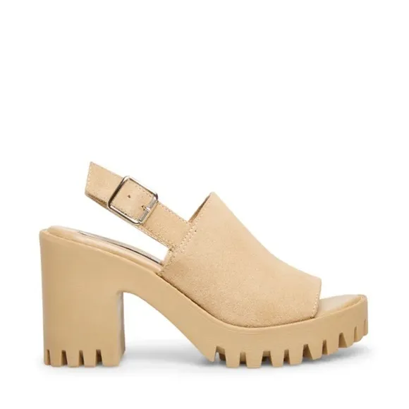 Steve Madden | Sunnyside Slingback Lug Sole Sandals In Tan Size 10M