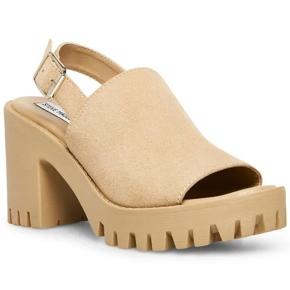 Steve Madden | Sunnyside Slingback Lug Sole Sandals In Tan Size 10M
