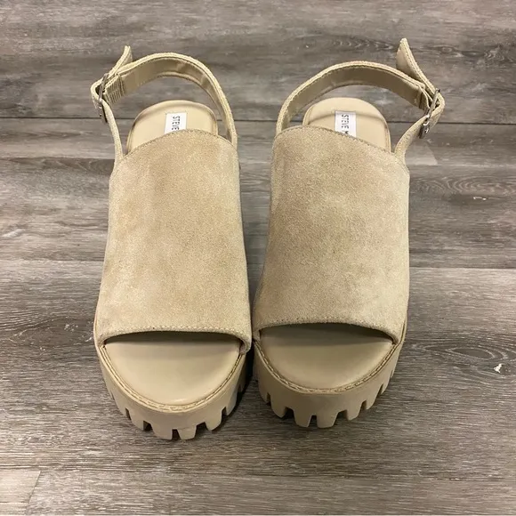 Steve Madden | Sunnyside Slingback Lug Sole Sandals In Tan Size 10M