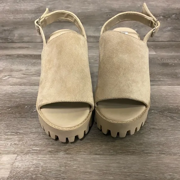 Steve Madden | Sunnyside Slingback Lug Sole Sandals In Tan Size 10M