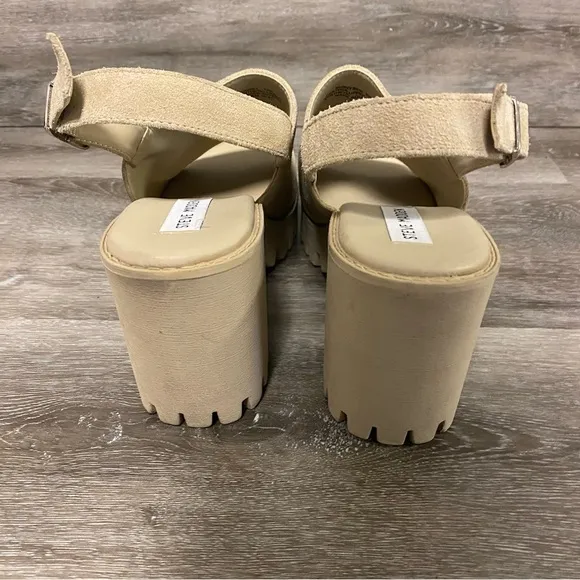 Steve Madden | Sunnyside Slingback Lug Sole Sandals In Tan Size 10M