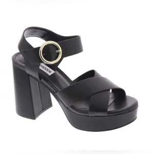 STEVE MADDEN Women's Elkin Ankle-Strap Crisscross Platform Sandals
