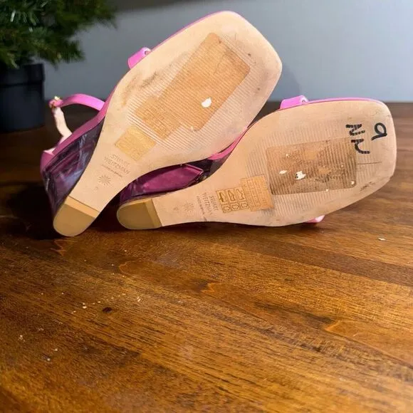Stuart Weitzman Lucite Wedge Sandal