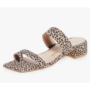 Stuart Weitzman Maisie 35 Sandal Women’s Size 10 Leopard Print Suede Msrp $395