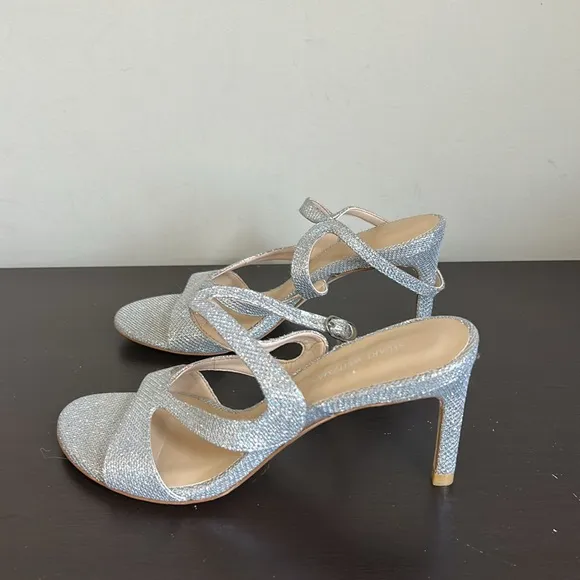 STUART WEITZMAN Mariposa Glitter METALLIAC STRAPPY SANDAL Sz 6.5