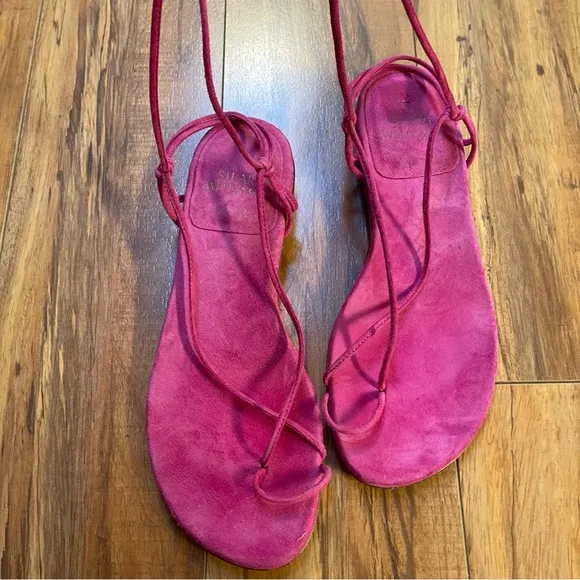 Stuart Weitzman The Nieta Sandals in Barbie Pink/Hot Pink Size 6 M