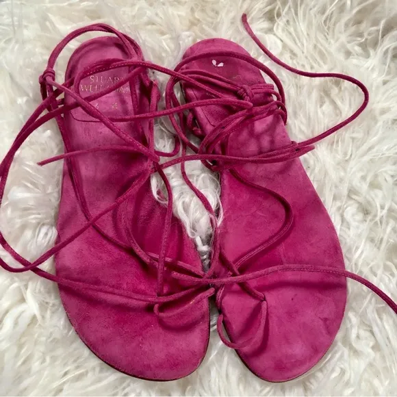 Stuart Weitzman The Nieta Sandals in Barbie Pink/Hot Pink Size 6 M