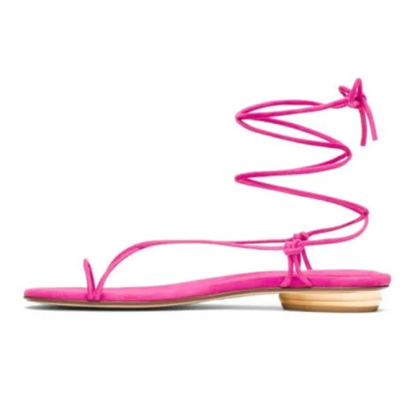 Stuart Weitzman The Nieta Sandals in Barbie Pink/Hot Pink Size 6 M