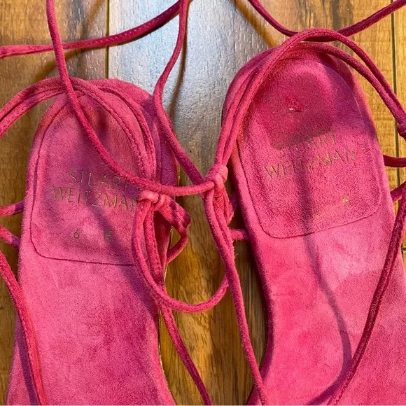 Stuart Weitzman The Nieta Sandals in Barbie Pink/Hot Pink Size 6 M
