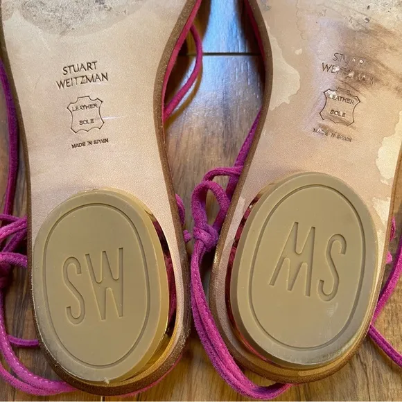 Stuart Weitzman The Nieta Sandals in Barbie Pink/Hot Pink Size 6 M