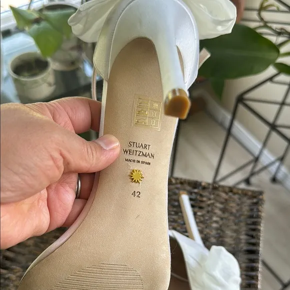 Stuart Weitzman White Women's Heels size 11