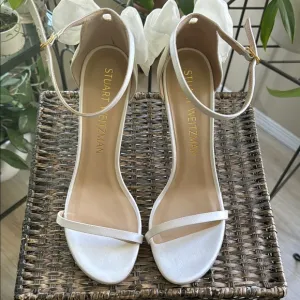 Stuart Weitzman White Women's Heels size 11