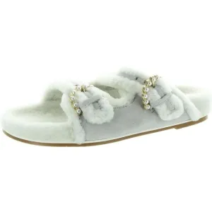 Stuart Weitzman Womens Piper Chill Slide Gray Slip On Slide Sandals New