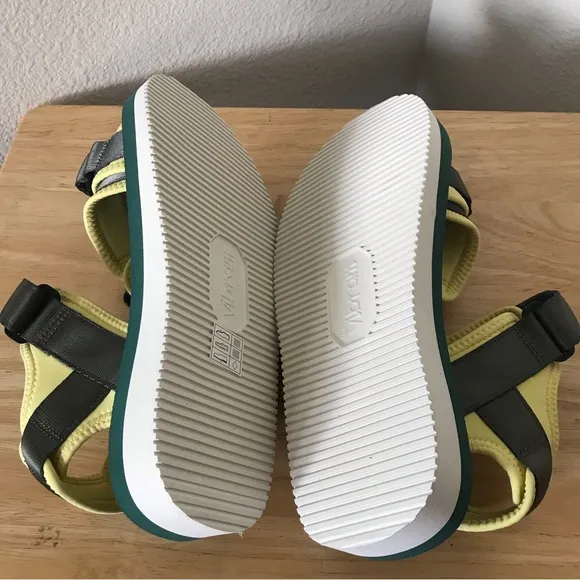 Suicoke Green / Neon Yellow Kisee V Sandal