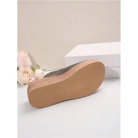 Summer Chestnut Colored Women\ Fashion Wedge Thick Bottom Sandals With Platform
