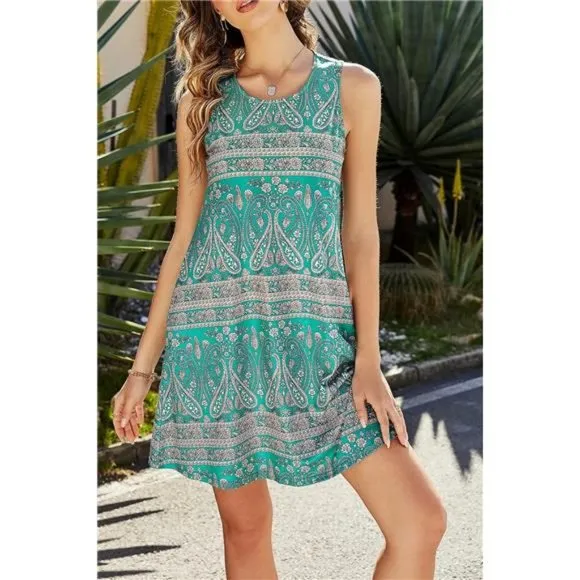 Summer Dresses for Women Beach Green