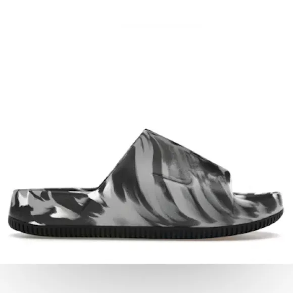Sz 13 Nike Calm SlideMarble Black Grey