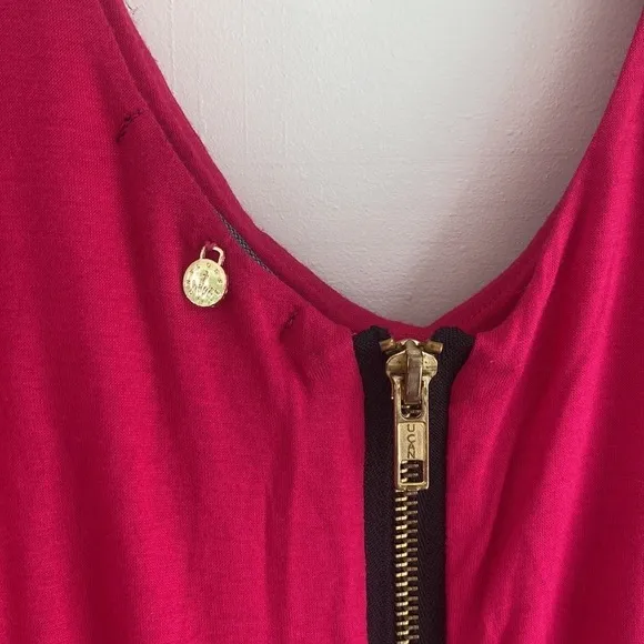 T-Bags Los Angeles | Pink Black Flowy Strappy Dress | Great Condition