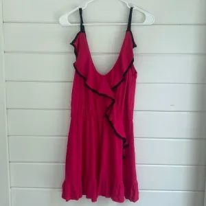 T-Bags Los Angeles | Pink Black Flowy Strappy Dress | Great Condition