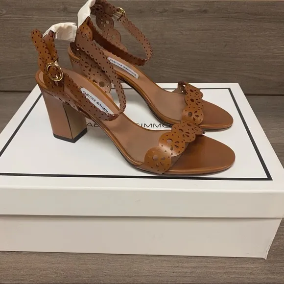 Tabitha Simmons | Bobbin Laser Cut Leather Sandals