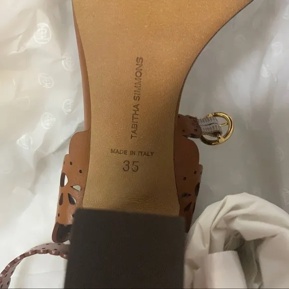 Tabitha Simmons | Bobbin Laser Cut Leather Sandals