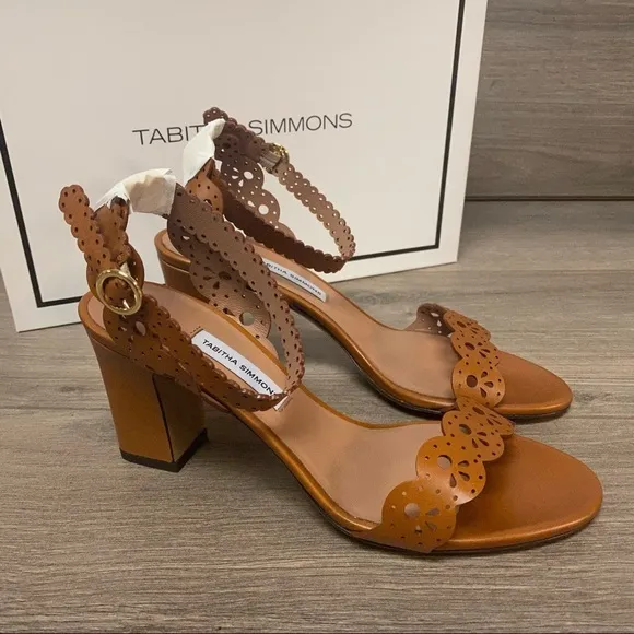 Tabitha Simmons | Bobbin Laser Cut Leather Sandals