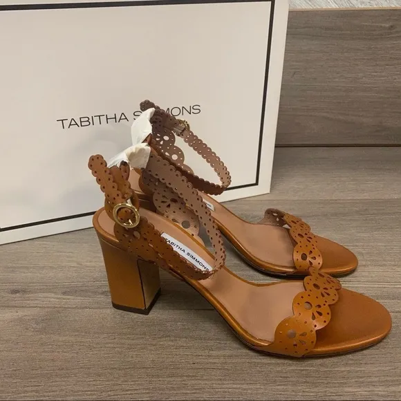 Tabitha Simmons | Bobbin Laser Cut Leather Sandals