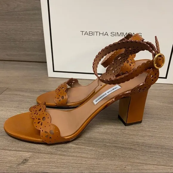 Tabitha Simmons | Bobbin Lasercut Leather Sandals