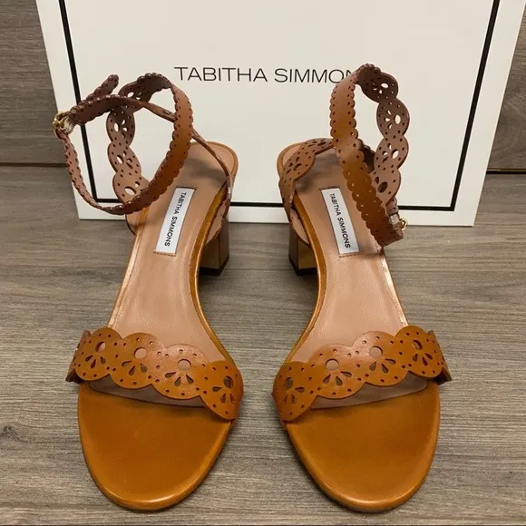 Tabitha Simmons | Bobbin Lasercut Leather Sandals